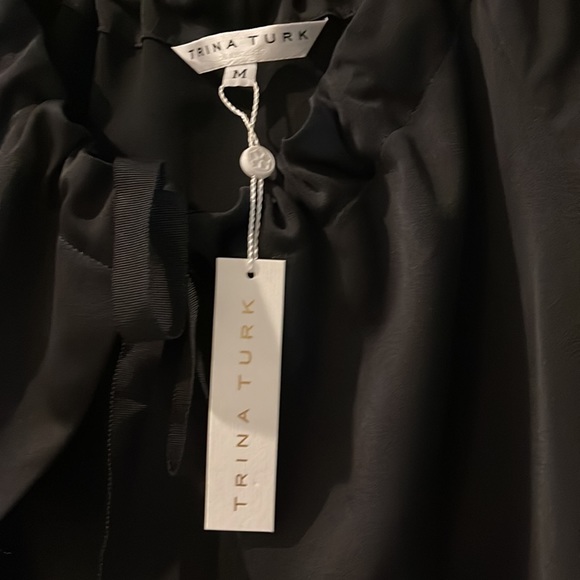 NWT Trina Turk tie front flyaway Jacket / Shrug - Picture 3 of 7